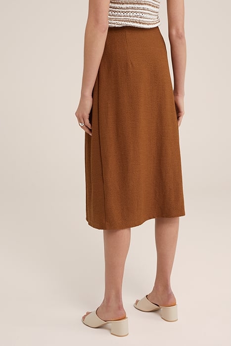 SKIRT MEDIUM LENGTH BROWN 2