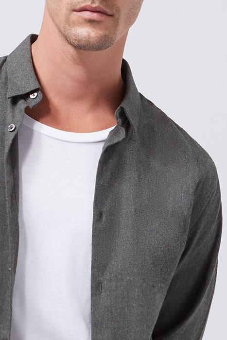 KHAKI FLANNEL REGULAR SHIRT KHAKI 4