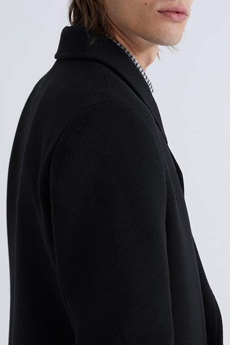 BLACK PURE EDITION DOUBLE-BREASTED COAT BLACK 6