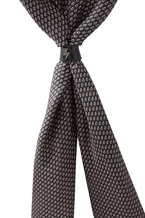 BLACK MINIMALIST PURE EDITION SCARF WITH RING BLACK 3