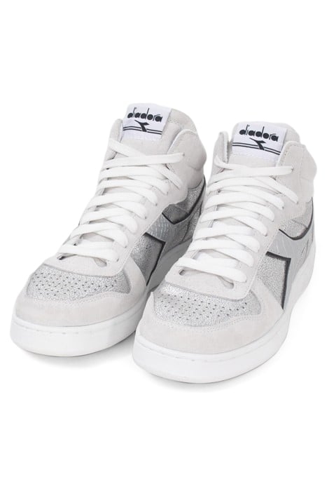 SILVER LEATHER IKKS X DIADORA TRAINERS SILVER 2