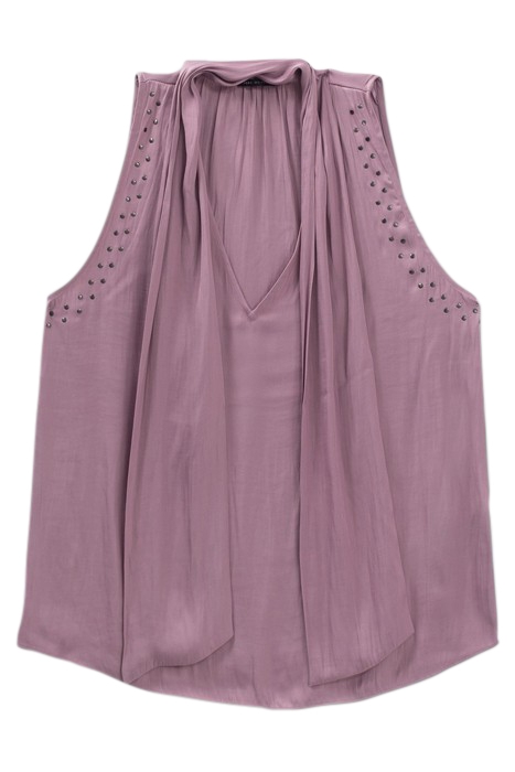 LAVENDER FLOWING TOP WITH NECK TIE LAVANDE 5