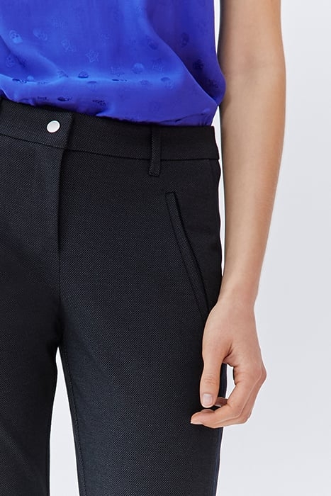 NAVY SLIM 7/8 SUIT TROUSERS WITH SIDE BANDS NAVY 4