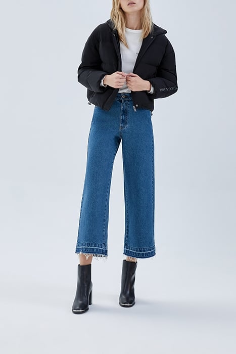 BLACK OVERSIZE SHORT PADDED JACKET BLACK 2