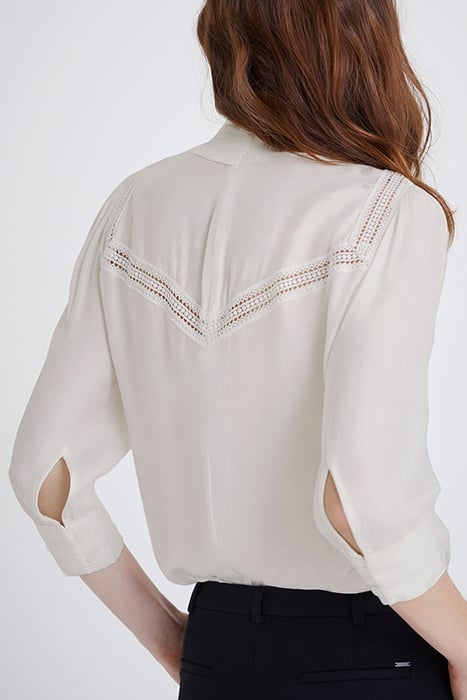 ECRU ROCK MOTIF JACQUARD BLOUSE OFF-WHITE 2