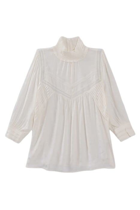 ECRU ROCK MOTIF JACQUARD BLOUSE OFF-WHITE 4