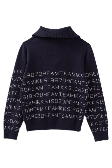 BOY'S JACQUARD KNIT SAILOR SWEATER NAVY 3