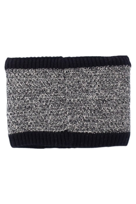BABY BOYS’ BLACK MARL SNOOD WITH LOGO BADGE BLACK 2