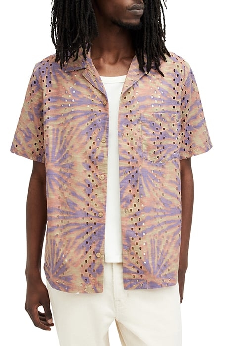 YUCCA SS SHIRT PASTEL/SEPIA BRWN 6