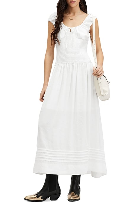 ELIZA MAXI DRESS CHALK WHITE 5