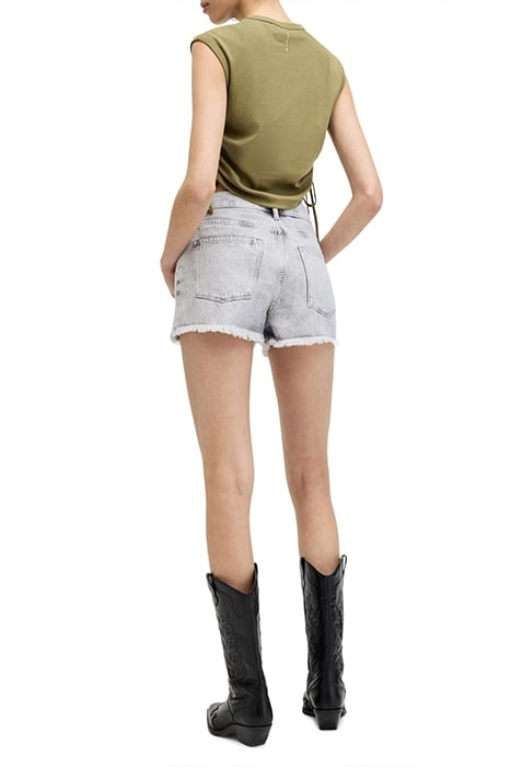 HEIDI DENIM SHORT SNOW GREY 2