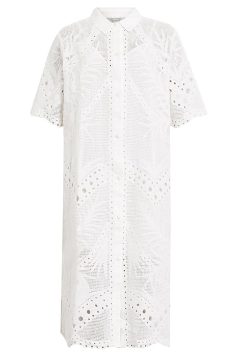 MERIA BRODERIE DRESS OPTIC WHITE 3