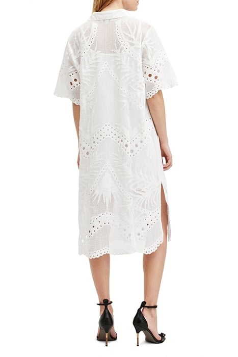 MERIA BRODERIE DRESS OPTIC WHITE 2
