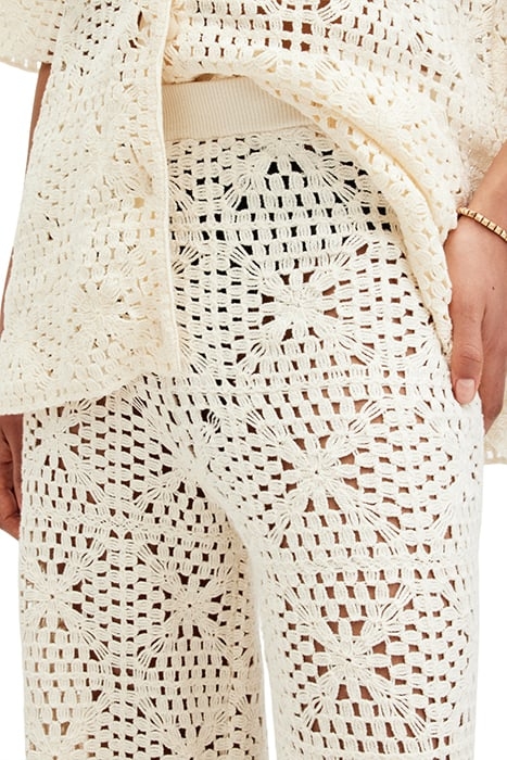 MILLY TROUSER ECRU WHITE 6