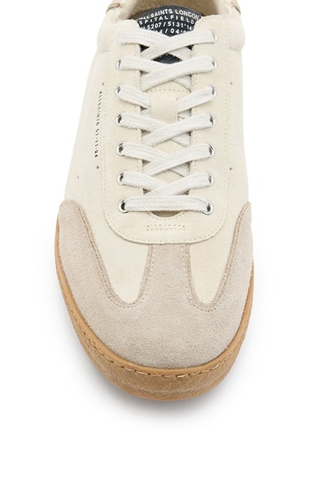 LEO SUEDE LOW TOP PARCHMENT WHITE 5