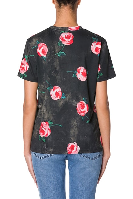 PAINTED FLOWERS JERSEY T-SHIRT MULTICOLOR 2