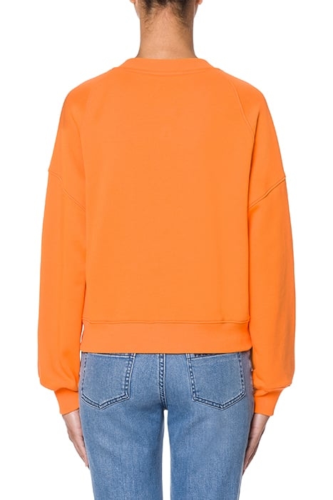 GEOMETRIC LOGO COTTON SWEATSHIRT ORANGE 2