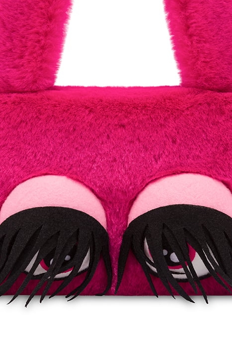 SHOULDER BAG IN SOFT EYES FABRIC PINK 5