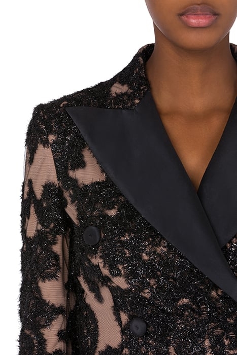 EMBROIDERED LACE JACKET BLACK 4