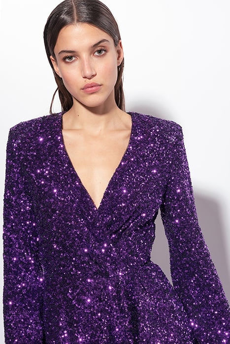 BURANO ABITO FULL PAILLETTES PRISM PURPLE 5