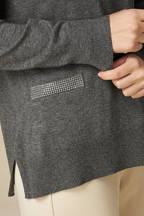 Wool blend sweater with crystals 4
