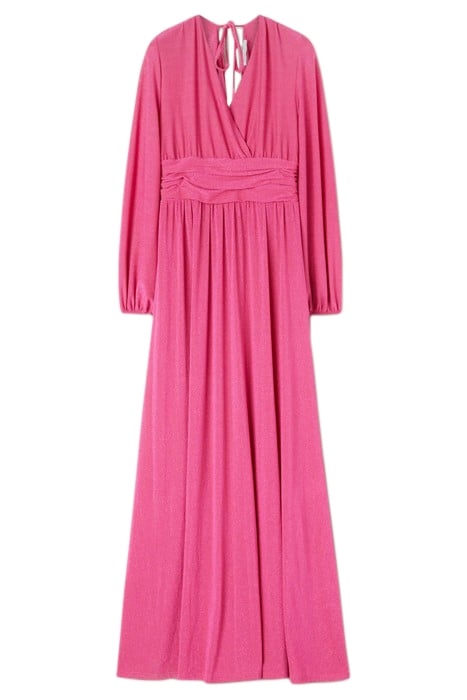 LONG DRAPED DRESS IN LUREX JERSEY 4