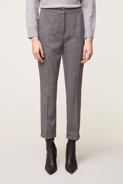 REGULAR PINSTRIPE TROUSERS GREY 1