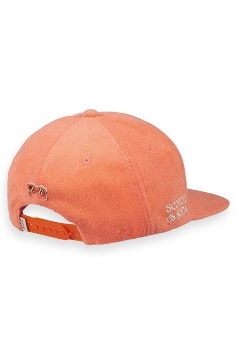 TOWELLING CAP NEON CORAL 2