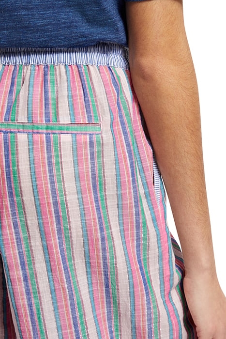 MULTICOLOUR LUREX STRIPE PULL-ON BEACH PANT BEACH STRIPE 7
