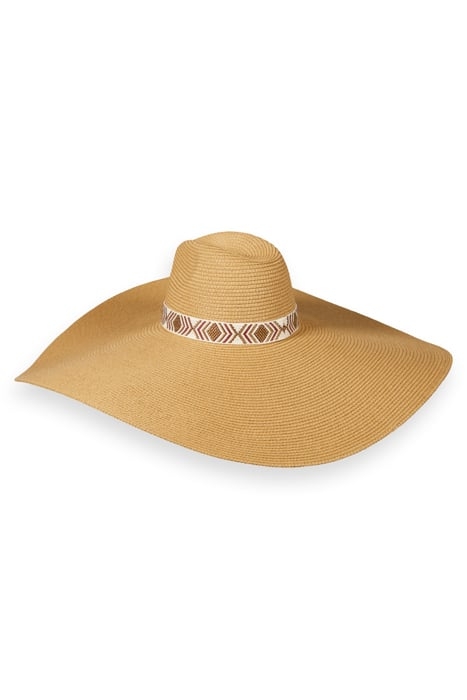 BIG STRAW HAT WITH STRAP SEASTONE 1
