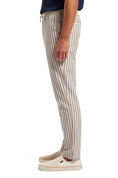 WARREN - STRAIGHT FIT YARN-DYE WHITE NAVY RED STRIPE 6