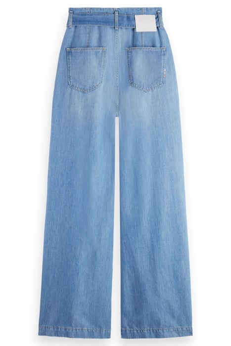 THE DAZE PAPER BAG WIDE LEG PANT — SEA SHELLS 2