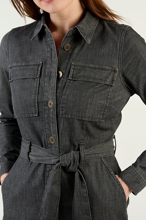 DRESS WOVEN LONG 23001948 ANTHRA 6