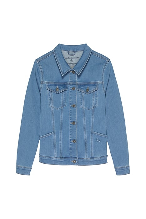 DENIM COAT 25001655 MID BLUE DENIM 1