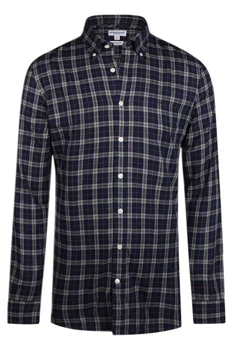 CLASSIC Y/D CHECK SHIRT NAVY 1