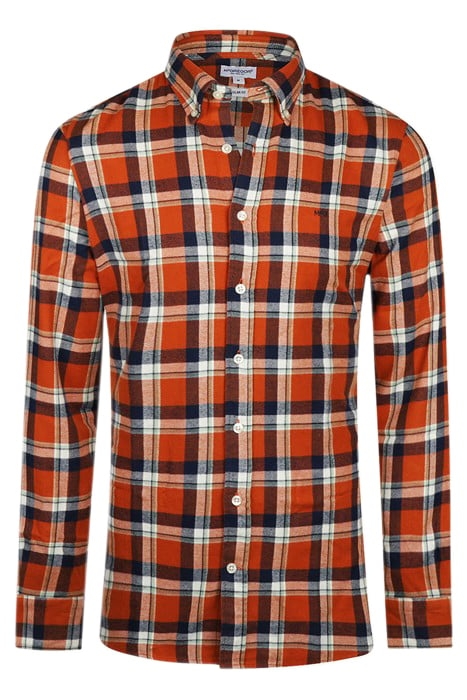 BIG FLANNEL Y/D CHECK SHIRT WINTER ORANGE 1