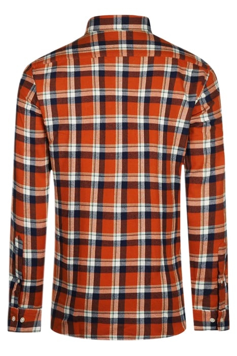 BIG FLANNEL Y/D CHECK SHIRT WINTER ORANGE 2