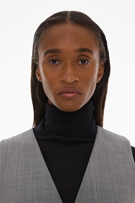 TUX VEST POLYESTER, WOOL, ELASTANE BLACK/WHITE MULTI 4