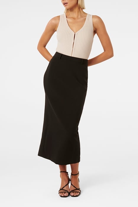 SAMANTHA COLUMN SKIRT BLACK 3