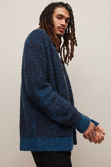 EASY FIT LS CARDIGAN WITH BOUCLE JACQUAR EMPIRE BLUE 2