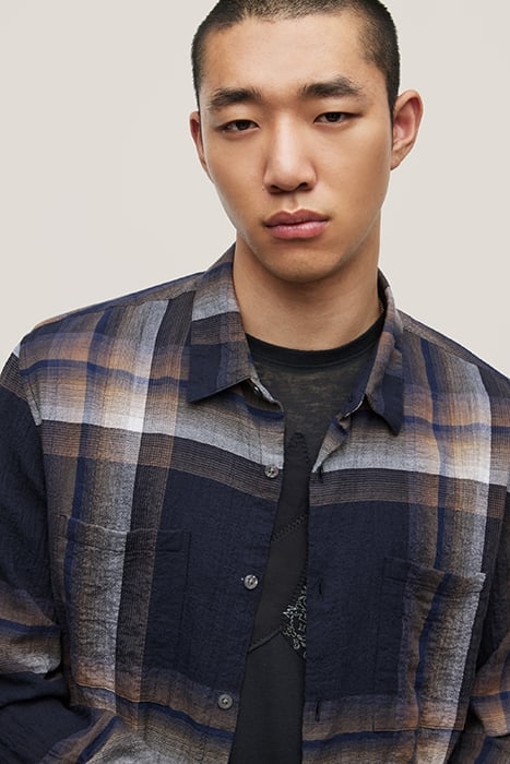 COLE REGULAR FIT L/S SHIRT NAVY 2