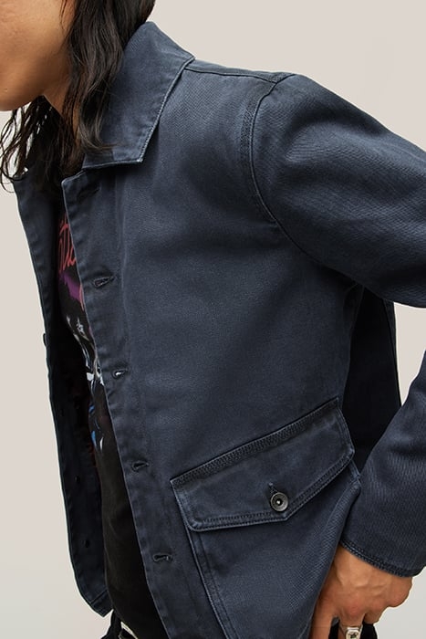 TURNBULL COAT - BUTTON CLOSURES CONTRAST DARK NAVY 2