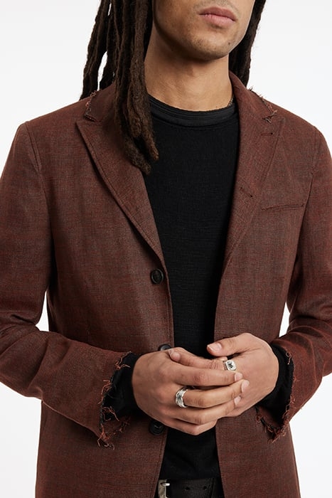 SLIM FIT LAPEL JACKET WITH BESOM CHEST P TOMATO 3