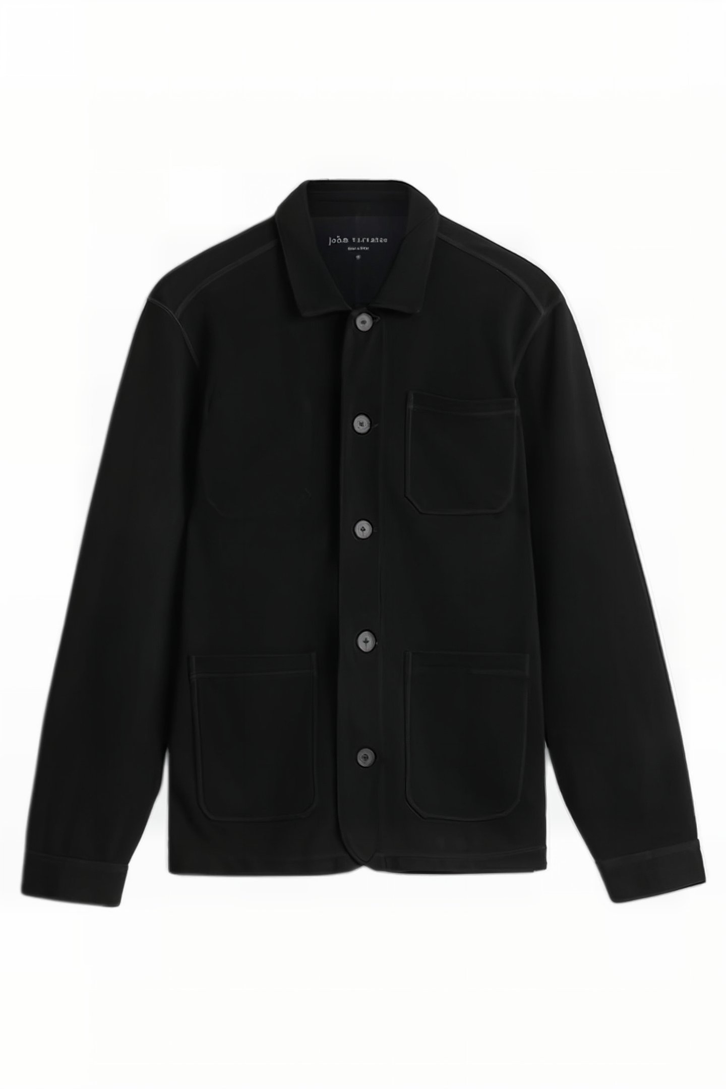 KENMARE LS SEED STITCH CHORE JACKET BLACK 2