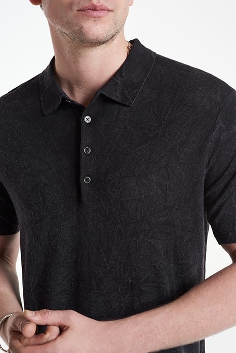 CHATHAM REGULAR FIT SS P OLO WITHPIGMENT BLACK 3