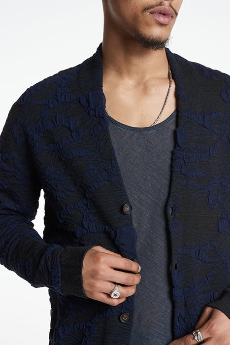 MOTLEY REGULAR FIT BLISTER JACQUARD CARD MIDNIGHT 3