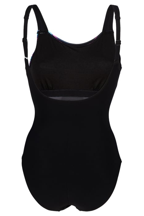 WOMEN'S BODYLIFT SWIMSUIT U BACK MARIA BLACK-BLACK MULTI 5