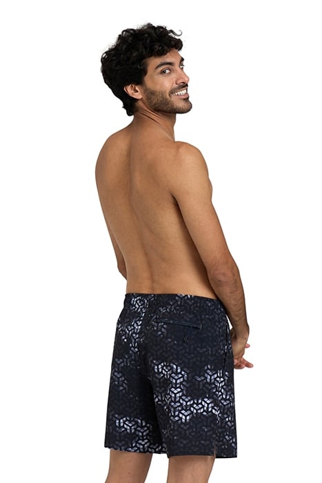 MEN'S ARENA EVO BEACH BOXER AO BLACK-GREY MULTI 2