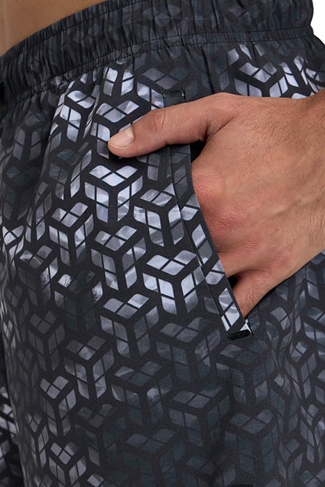 MEN'S ARENA EVO BEACH SHORT AO BLACK MULTI 7