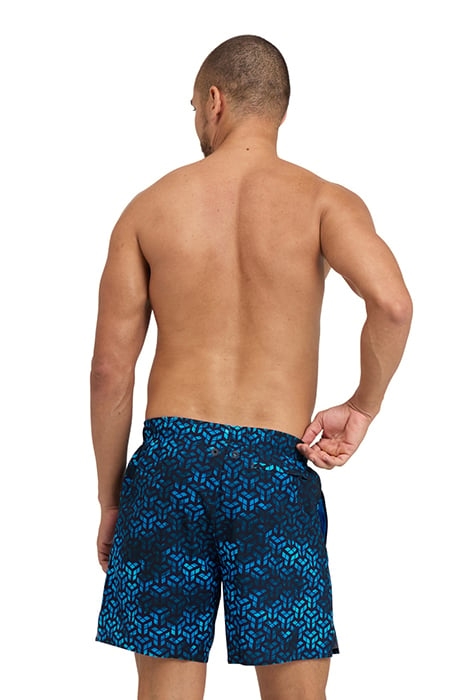 MEN'S ARENA EVO BEACH BOXER AO BLACK-TURQUOISE MULTI 2